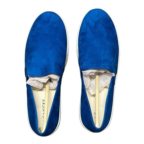 Blue Slip-On Platform Sneakers - Picture 2 of 4